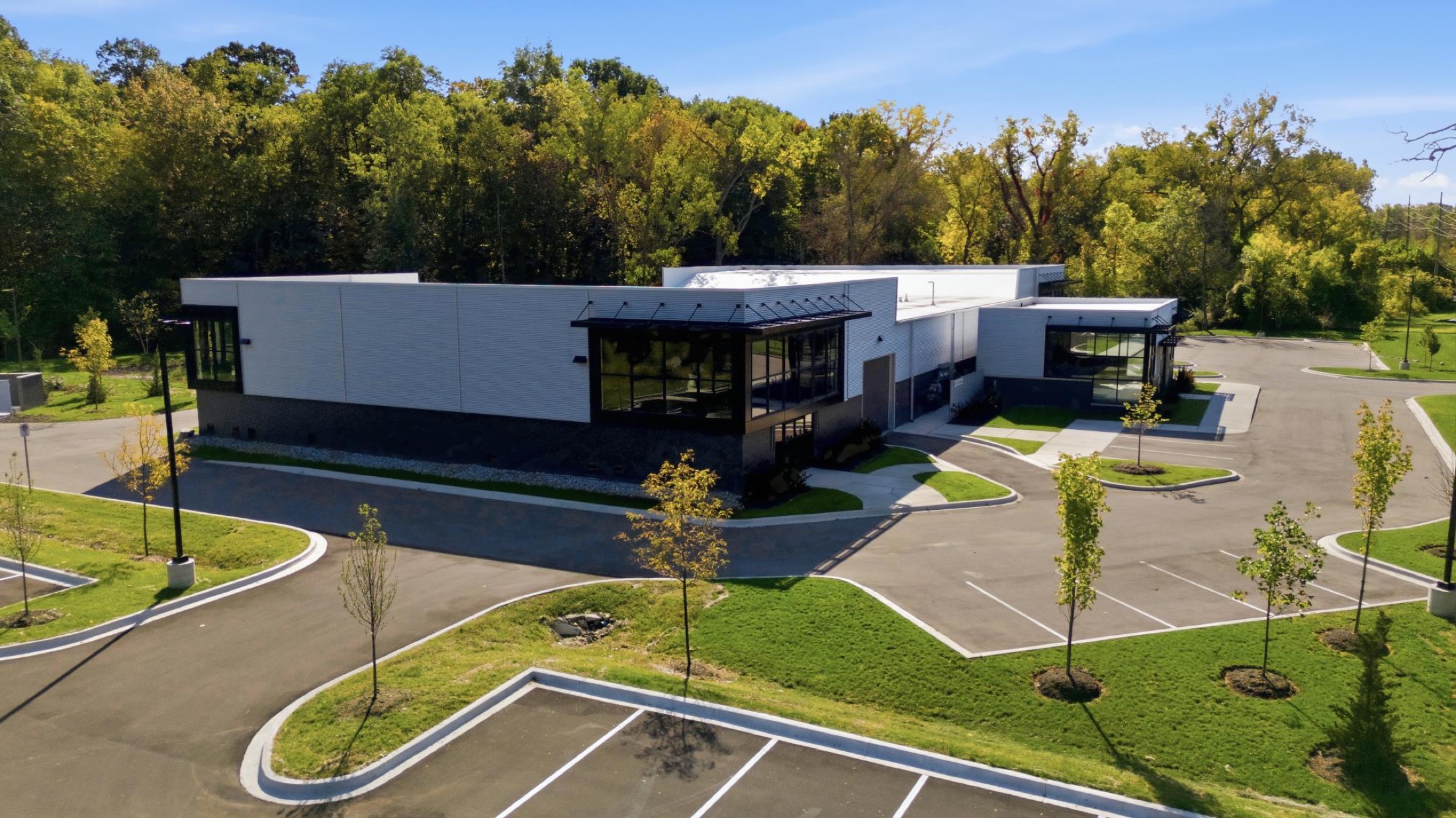 Exterior commercial property photograph showing street presence