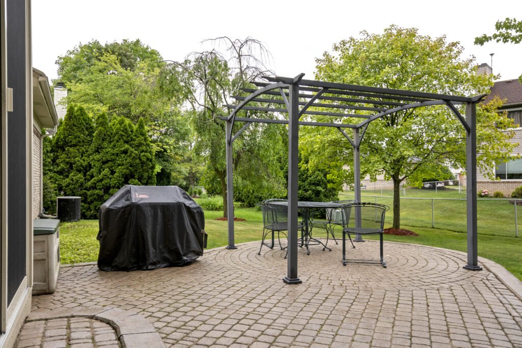 before image residential exterior ground photo livonia michigan backyard