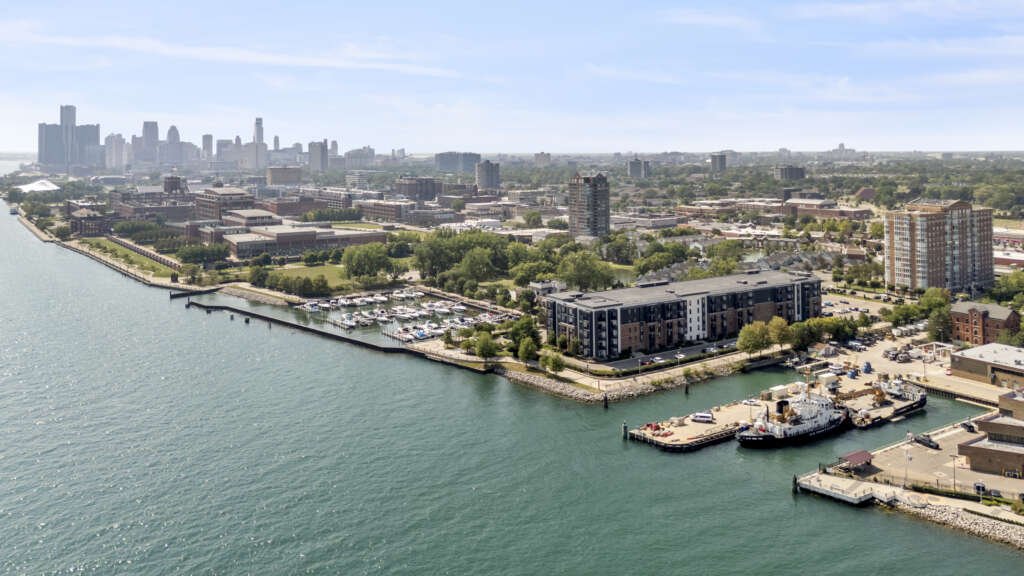 detroit river drone