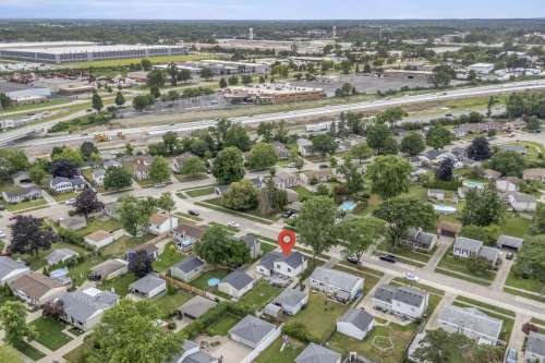 highway drone shot location marker 94