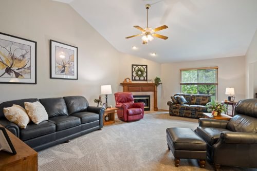 living room westland canton livonia michigan staging clean showcase angle residential real estate photography michigan novi northville belleville