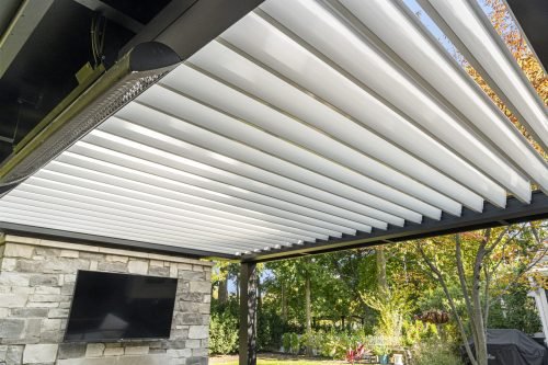 Pergola louvers for forever pergola in Birmingham, MI