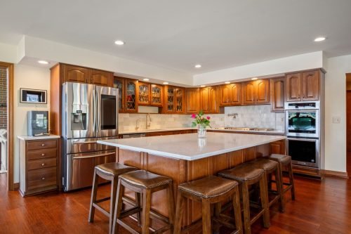 kitchen on the lake water ripple luxury high end novi northville michigan farmington hills residential photos leverage