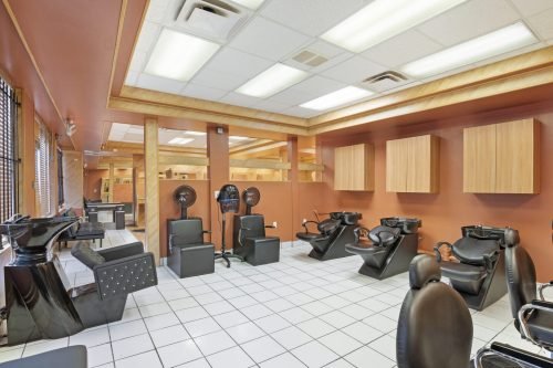 photography of a barber shop in detroit