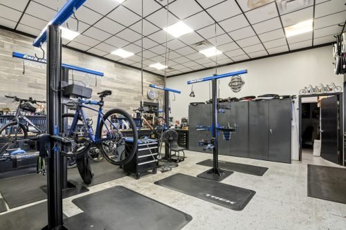Bike repair store commercial photography photos