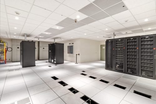 Commercial photography server room