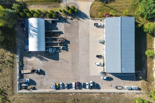 Drone property outline image commercial